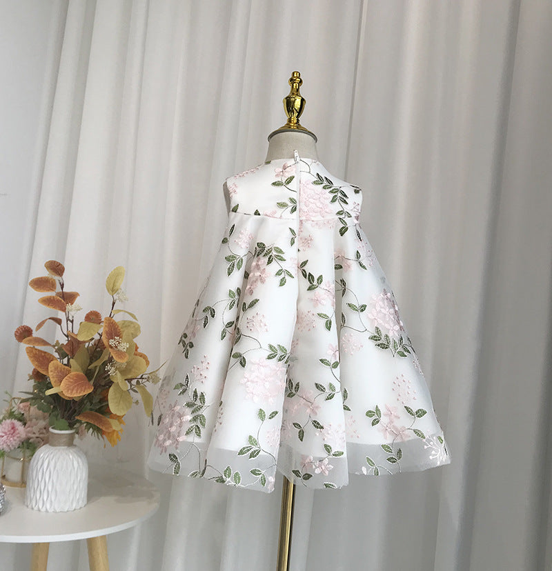 Stunning Floral Dress With Bow,12M to 6T.