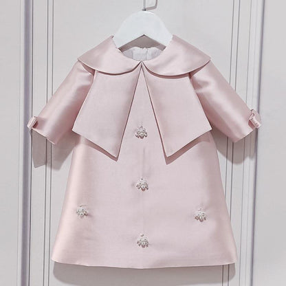 New Red/Pink Dress With Pearls,12M to 8T.