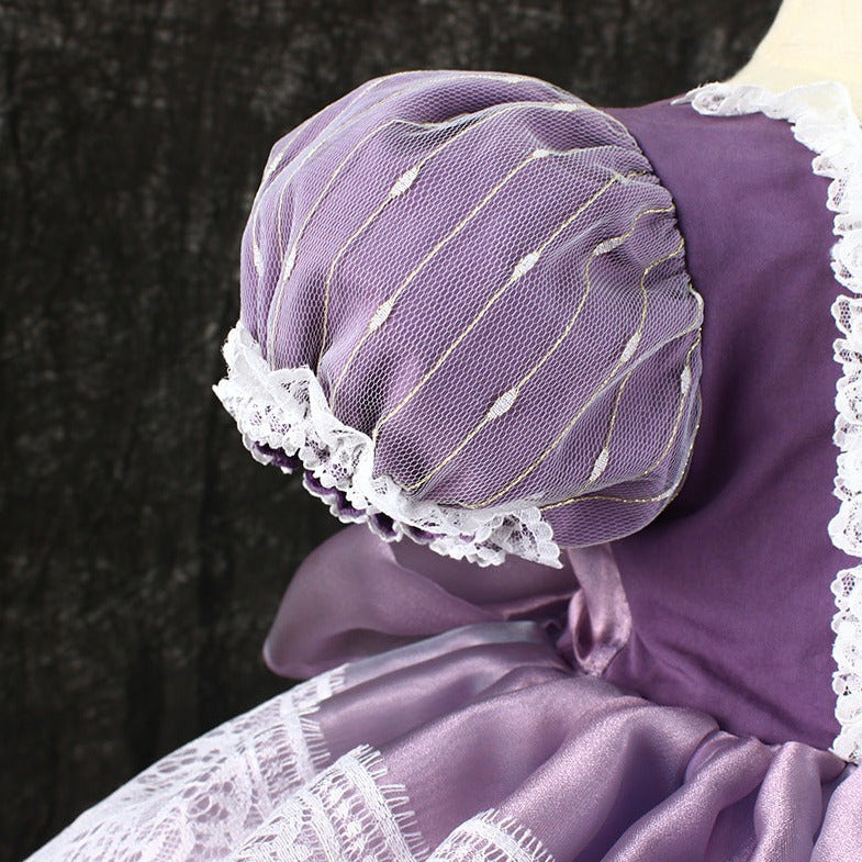 Stunning Purple Lolita Spanish Dress,2T to 7T.