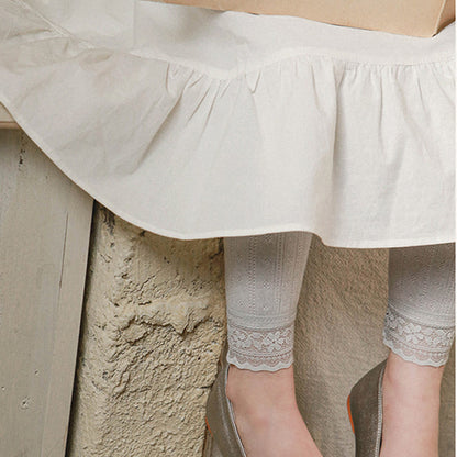 Cute Lace Leggings,Pink/Grey/Cream,2T to 8T.