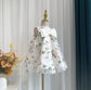 Stunning Floral Dress With Bow,12M to 6T.