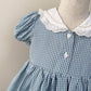 Gorgeous Plaid Dresses,Pink/Blue,3T to 8T.