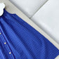 Adorable Scallop Collar Stripped Dress,2T to 8T.
