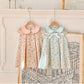 Adorable French Bow Knot Pleated Dress,2T to 7T.