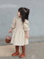 French Style Floral Corduroy Dress,12M to 6T.