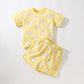 Cute Yellow Two Piece Set,2T to 7T.