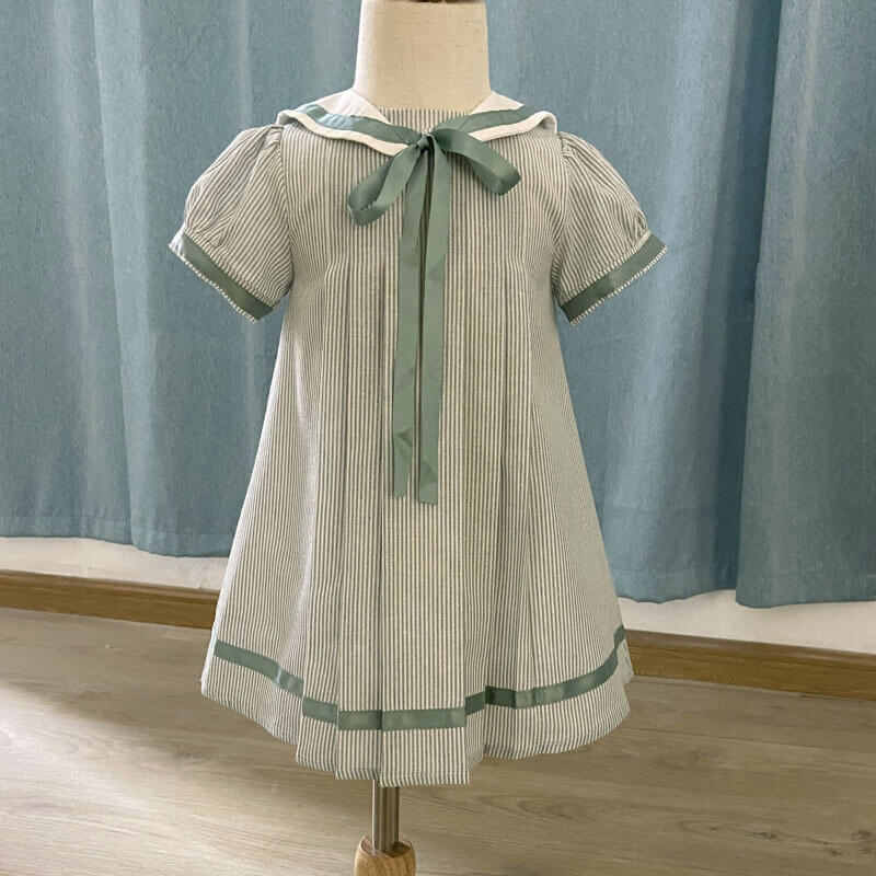 Vintage Pale Green Matching Sibling Sets,12M to 6T.