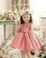 Cute Peter Pan Collar Party Dress,Pink/White,12M to 8T