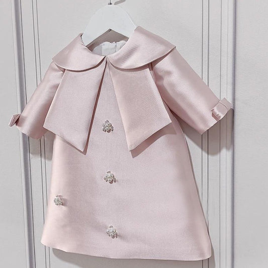 New Red/Pink Dress With Pearls,12M to 8T.