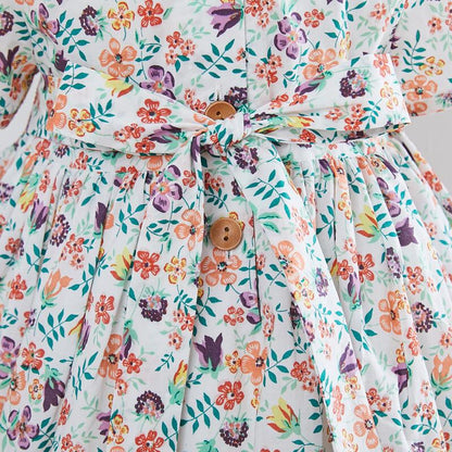 Hand Smocked Dress With Embroidery On Collar, 12M to 6T.