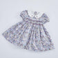 Hand Smocked Dress With Embroidery on Collar, 2T to 6T.