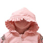Cute Embroidered Fall Jacket,Pink/Green,12M to 5T