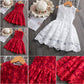 Beautiful Summer Sleeveless Dress, Red/White, Up to 8 Yrs