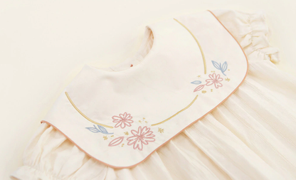 Embroidered Romper, Full & Half Sleeves, 6M to 24M.