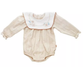 Embroidered Romper, Full & Half Sleeves, 6M to 24M.