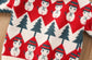 Christmas Theme Turtlenecks, Red/Beige,2T to 8T