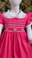 Gorgeous Pink Hand Smocked Dress,12M to 6T.