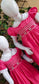 Gorgeous Pink Hand Smocked Dress,12M to 6T.