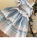 Spanish Lolita Dress, Pink/Blue, 12M to 5T