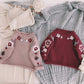 Embroidered Knitted Pullover Sweater,6M to 3T.