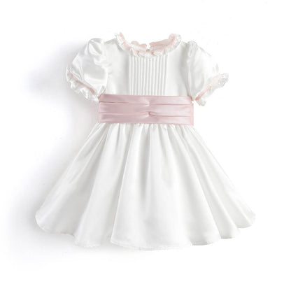 Elegant White & Pink/Blue Party Dress,12M to 10T.