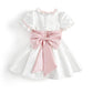 Elegant White & Pink/Blue Party Dress,12M to 10T.