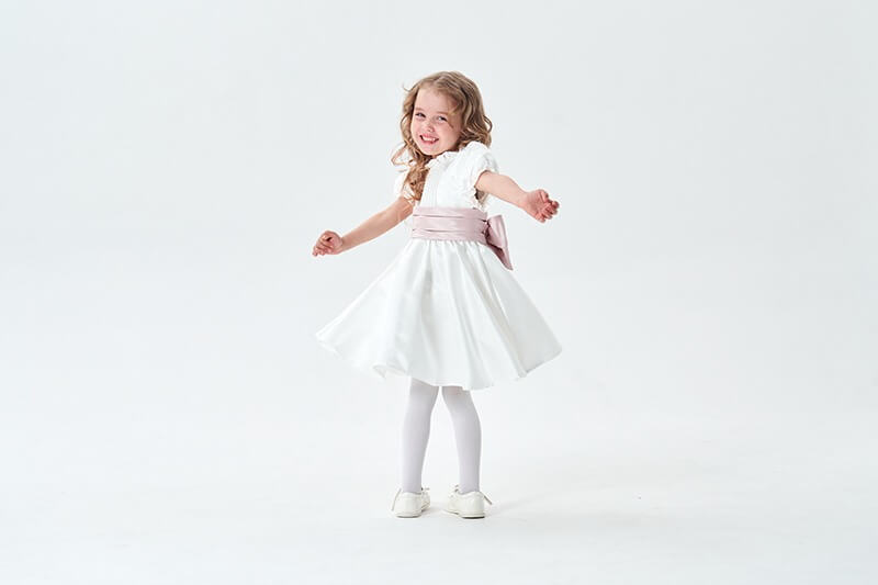 Elegant White & Pink/Blue Party Dress,12M to 10T.