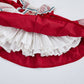 Beautiful Velvet Dress,Red/Pink,12M to 6T.