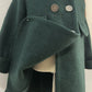Pure Wool Unisex Coat, Red/Green, 12M to 10T.