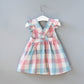 Casual Plaid Summer Dress, 2T to 6T.