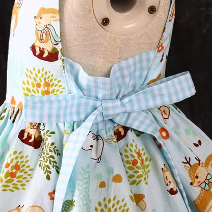 Cute Spring Printed Dress, 2T to 7T.