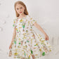 Vintage Nautical Print Dress,3T to 12T.