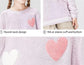 Heart Embroidered Crew Neck Sweater,3T to 9T.