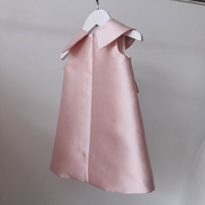 Red/Pink Sleeveless Dress With Pearls,12M to 10T.