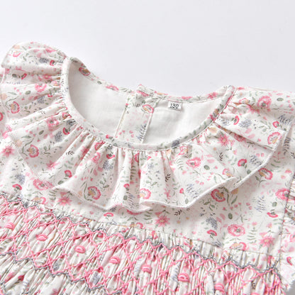 Hand Smocked Sister Matching Dress & Bubble,6M to 7T.