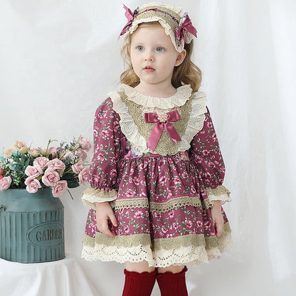 3 pc Floral Spanish Dress,12M to 6T.