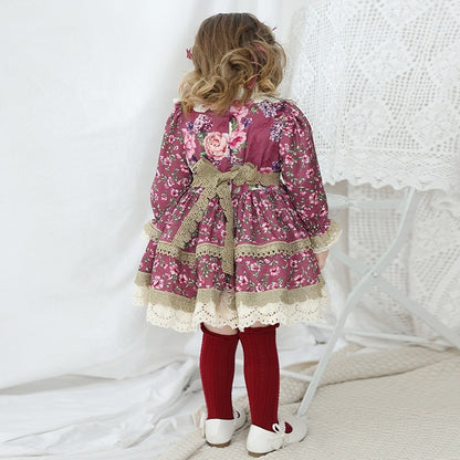 3 pc Floral Spanish Dress,12M to 6T.