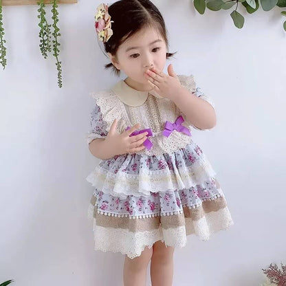 Stunning 2Pc Layered Dress,12M to 6T.