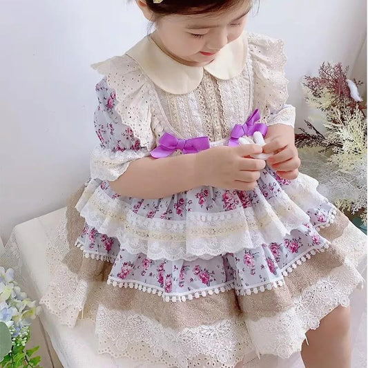 Stunning 2Pc Layered Dress,12M to 6T.