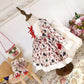 Adorable Christmas Print Lolita Dress,12M to 5T.