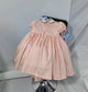 Hand Smocked Dress With Floral Embroidery,12M to 6T.