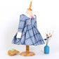 Vintage Plaid Dress,2T to 7T.