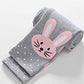 Cute bunny print leggings,3T to 8T.