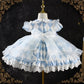 Blue & White Spanish Dress With Robe,2T to 7T