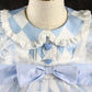Blue & White Spanish Dress With Robe,2T to 7T