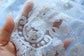 Cute Embroidered Lace Dress,Blue/White,3T to 8T.