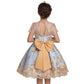 Stunning Party Embroidered Dress,4T to 10T.