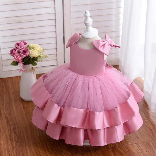 Pink Ball Gown Dress,2T to 8T.